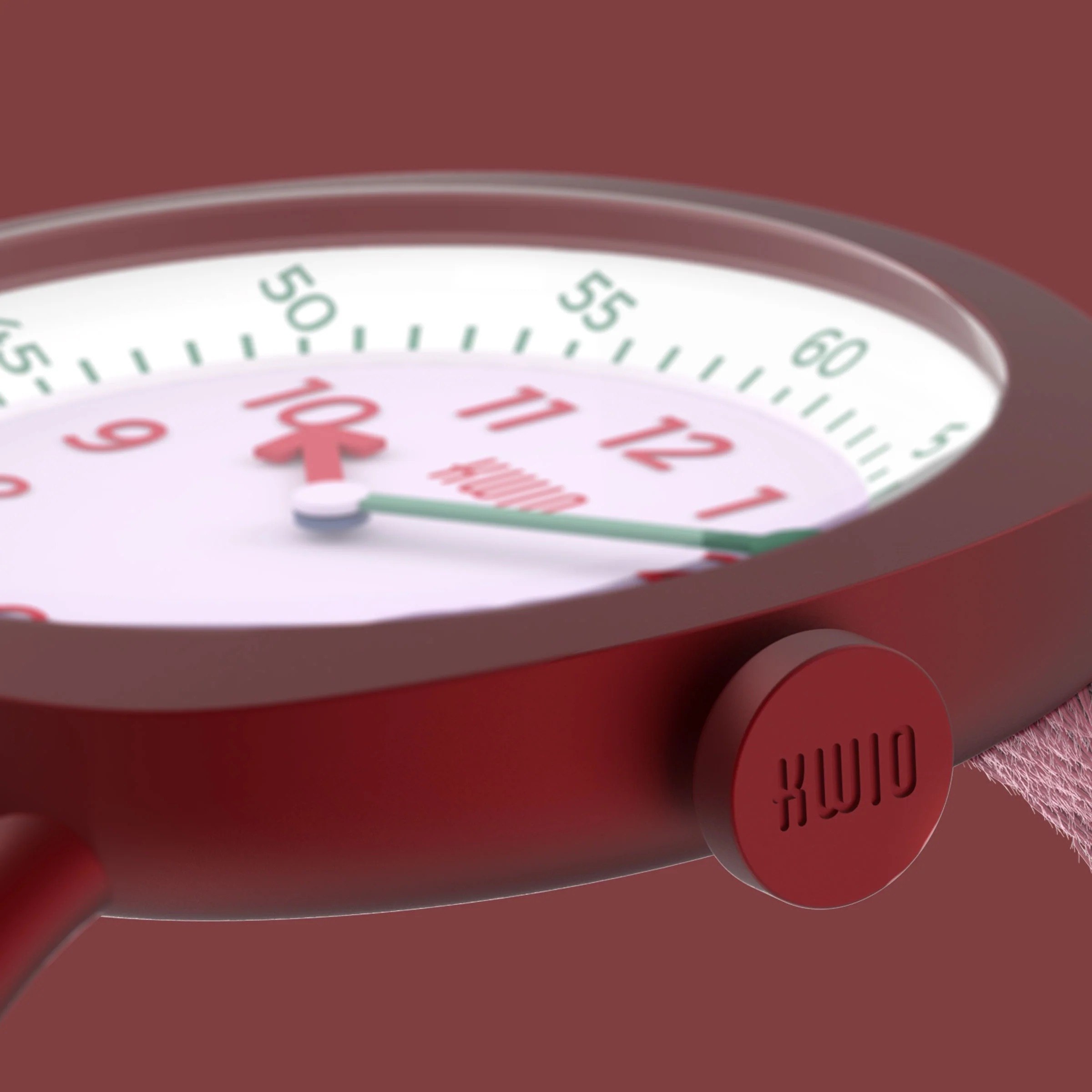 KWIO Tikk Armbanduhr für Kinder Dahlia Flieder/Bordeauxrot