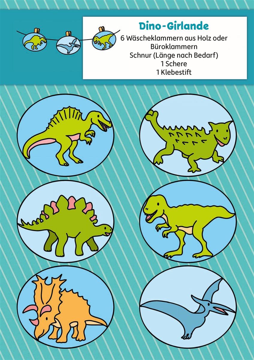 Hauschkaverlag Lass uns Basteln - Bastelbuch ab 4 Jahre Dinosaurier