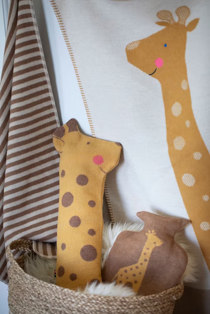 Fussenegger JUWEL SET Decke in der Puppe Giraffe
