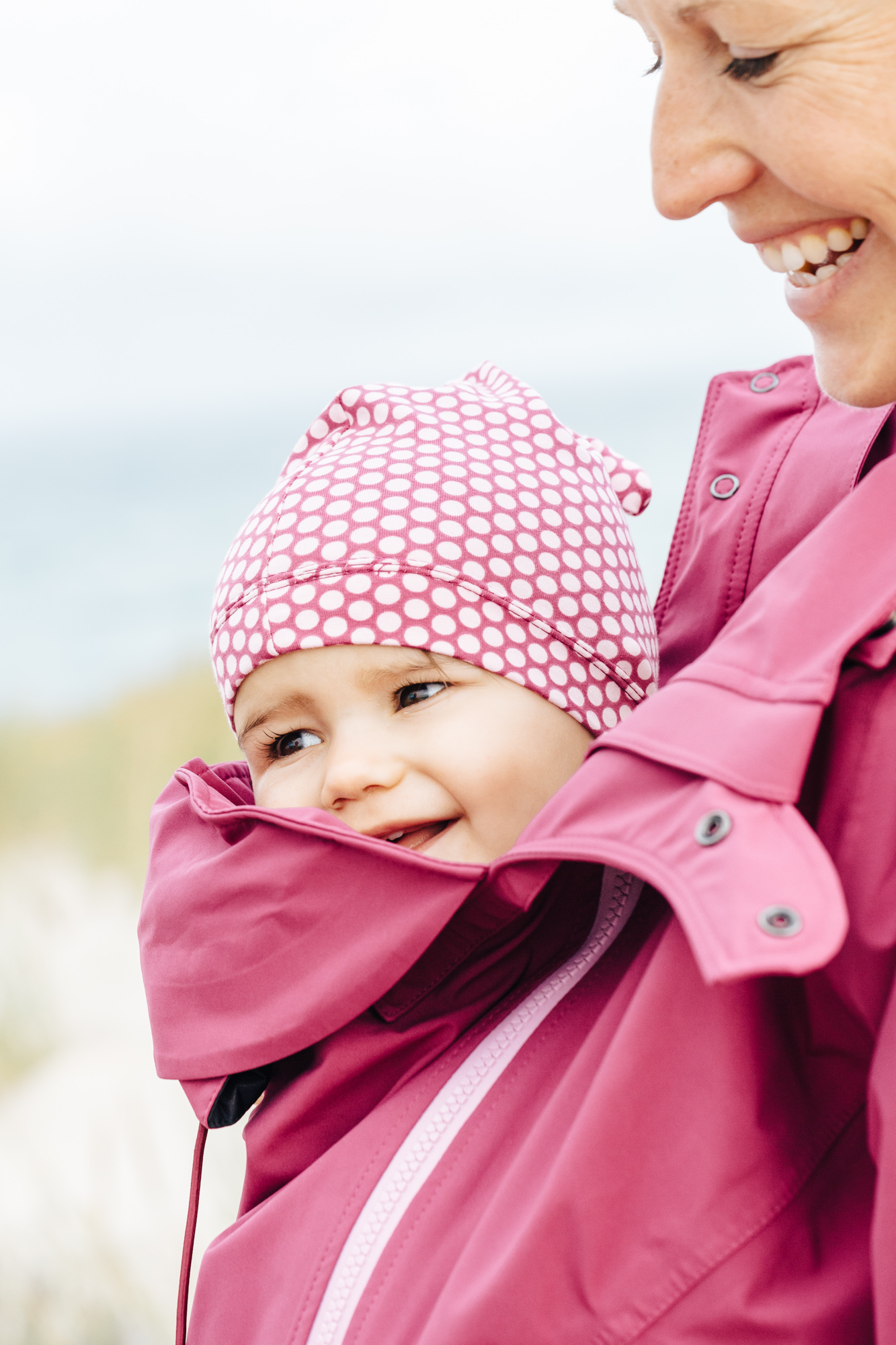 mamalila Softshell-Tragejacke clickit - Beere M