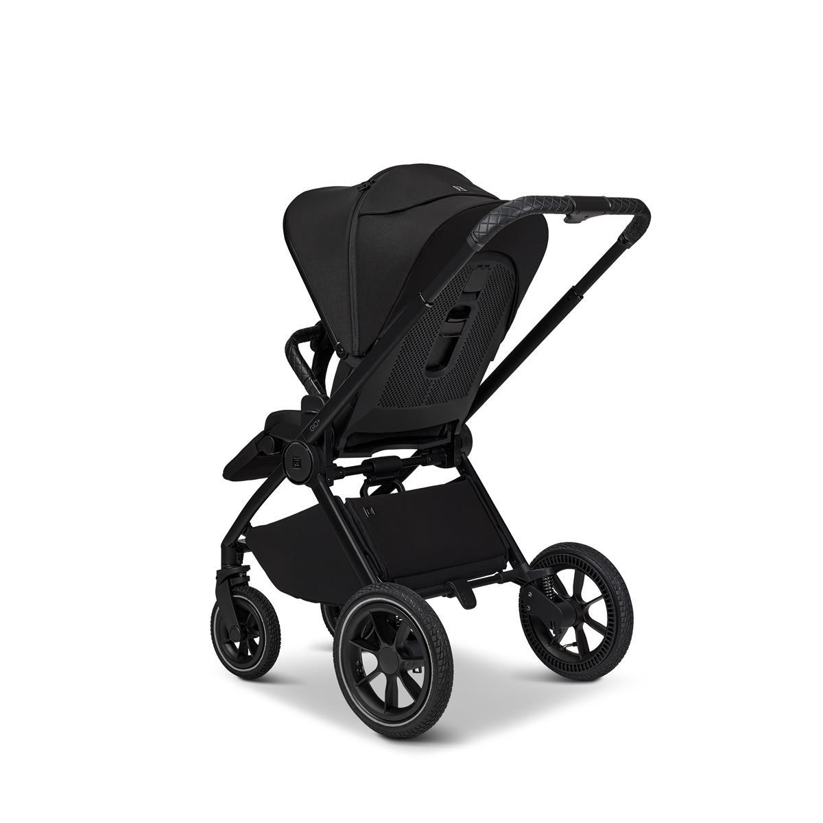 Moon PIÙ Kinderwagen SET onyx / chrome