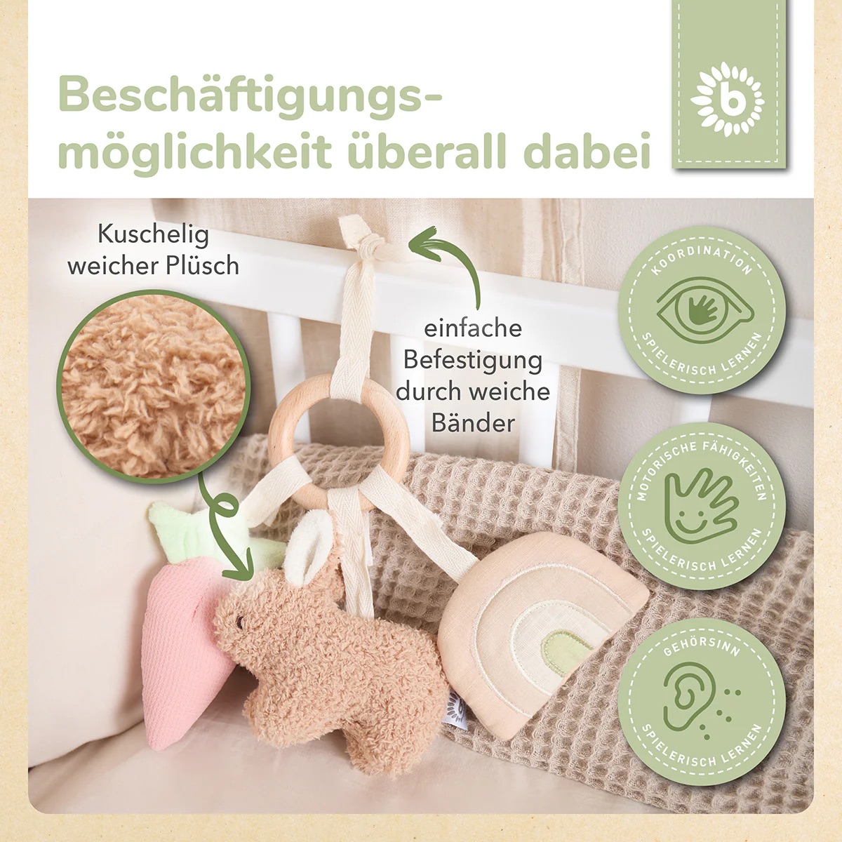 bieco ACTIVITY Spielzeug Hase Fine caramel bieco ACTIVITY Spielzeug Hase Fine caramel