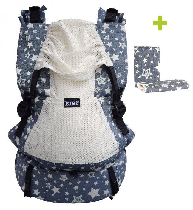 KiBi Tragehilfe EVO Air Full-Buckle Night Stars inverse