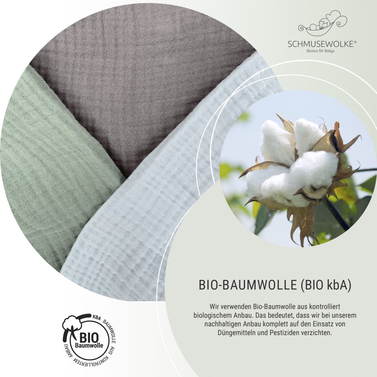 Schmusewolke Aurora Halfbuckle (50 - 86 cm / 12 Kilo) Sand