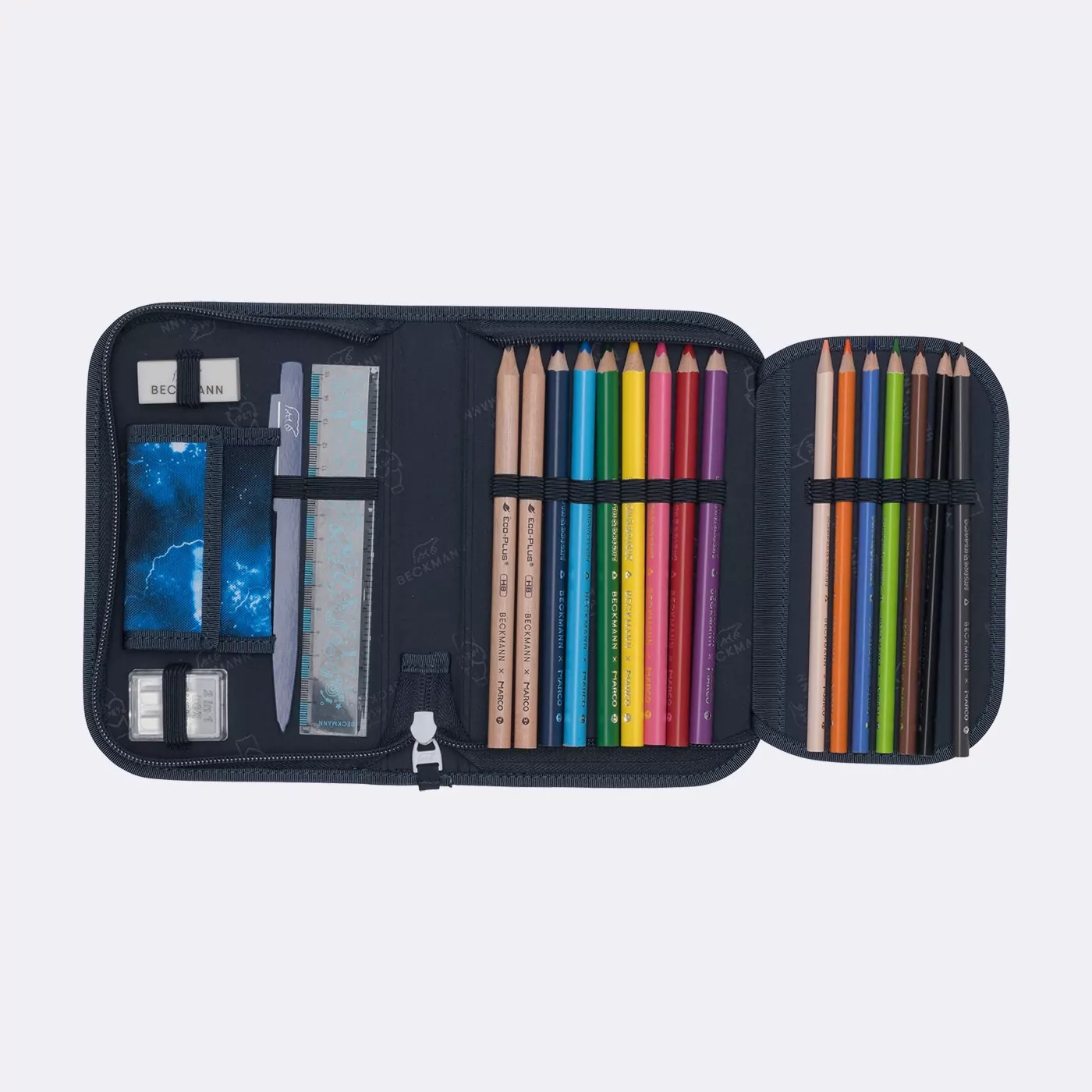 Beckmann Schulrucksack-Set Active Air FLX 6-teilig Tech Rex