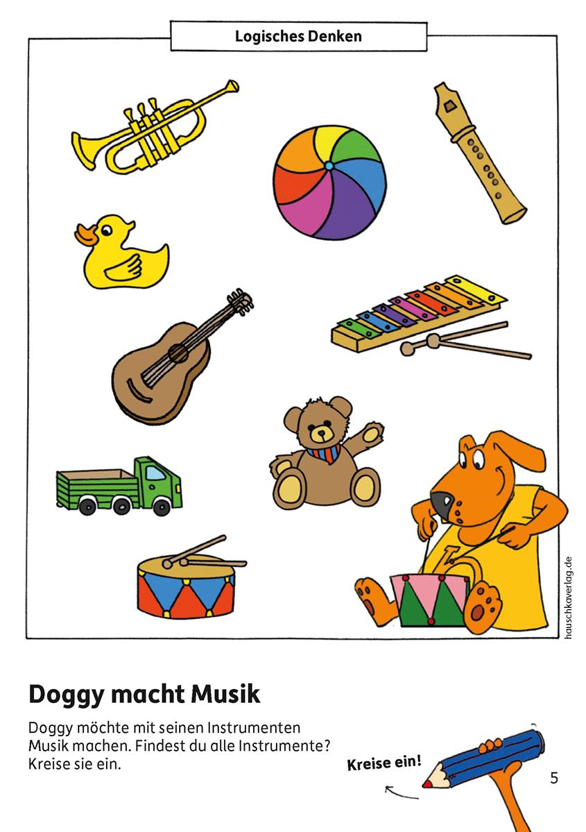 Hauschkaverlag Kindergartenblockab 3 Jahre Vergleichen, rätseln und malen