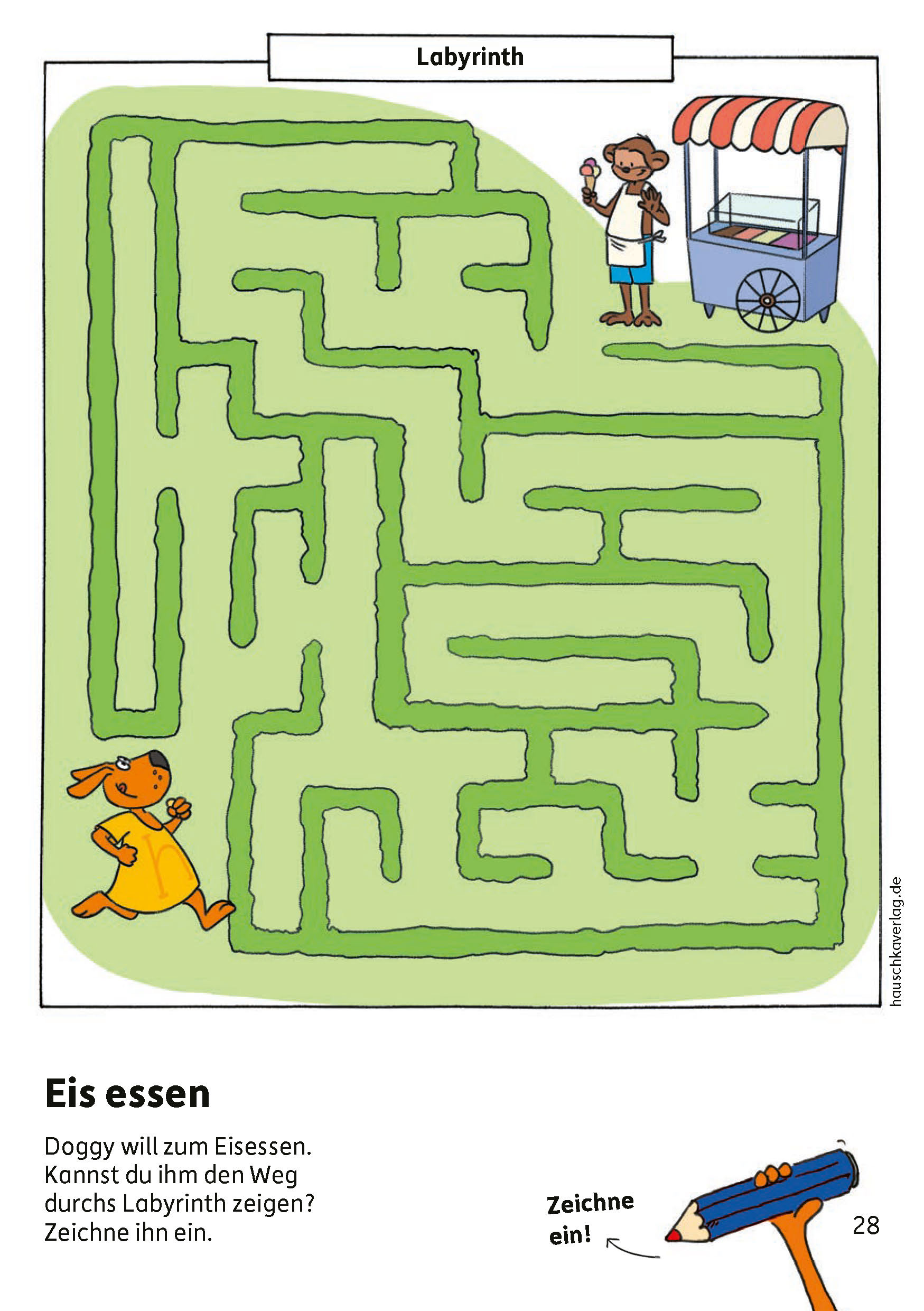 Hauschkaverlag Kindergartenblock ab 4 Jahre Rätselspaß, Konzentration und Logik