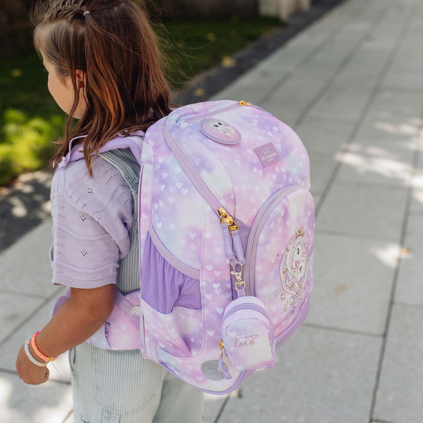 Beckmann Schulrucksack-Set Active Air FLX 6-teilig Unicorn Princess Purple Beckmann Schulrucksack-Set Active Air FLX 6-teilig Unicorn Princess Purple