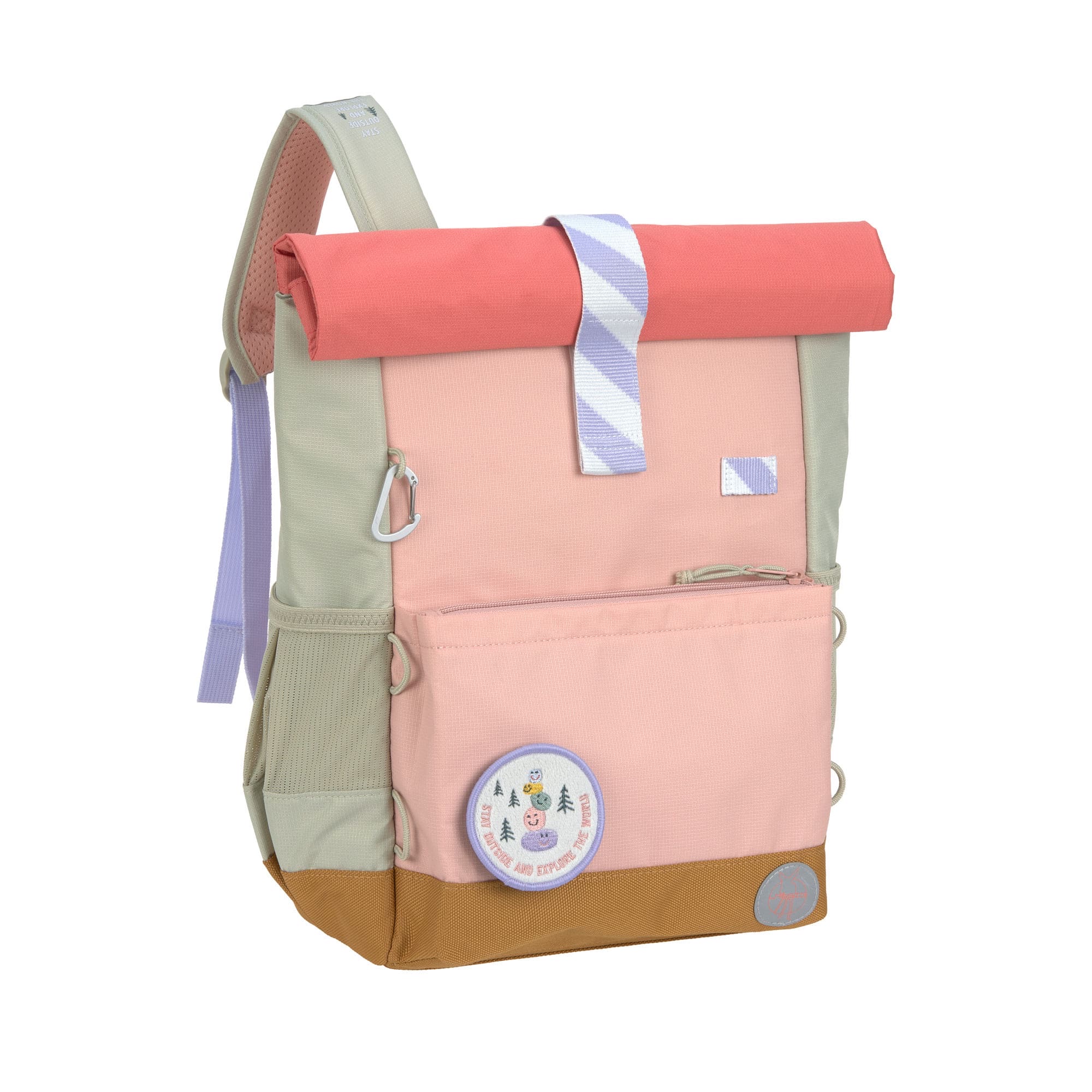 Lässig Kinderrucksack Medium Rolltop Sunny Explorer Rosa Pink