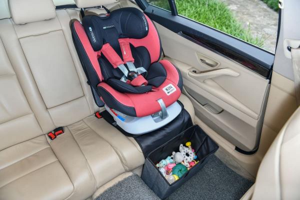 altabebe Autositzauflage mit Box für die Füße Grau