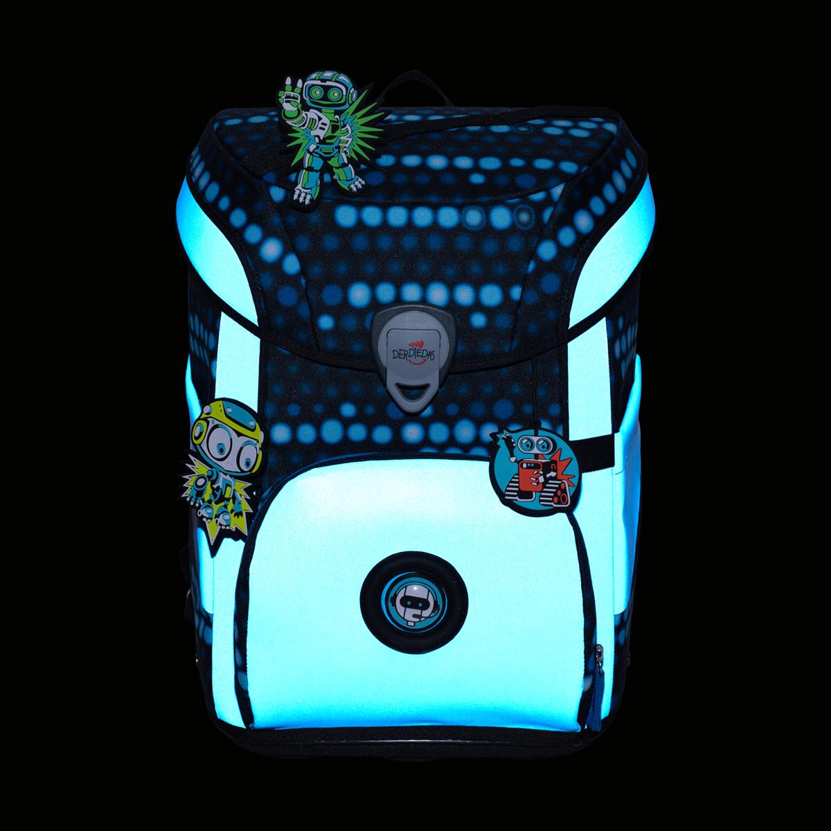 Der Die Das Schulranzen-Set Ergoflex Easy 2025 tlg. Superflash Blue Robot Der Die Das Schulranzen-Set Ergoflex Easy 2025 tlg. Superflash Blue Robot