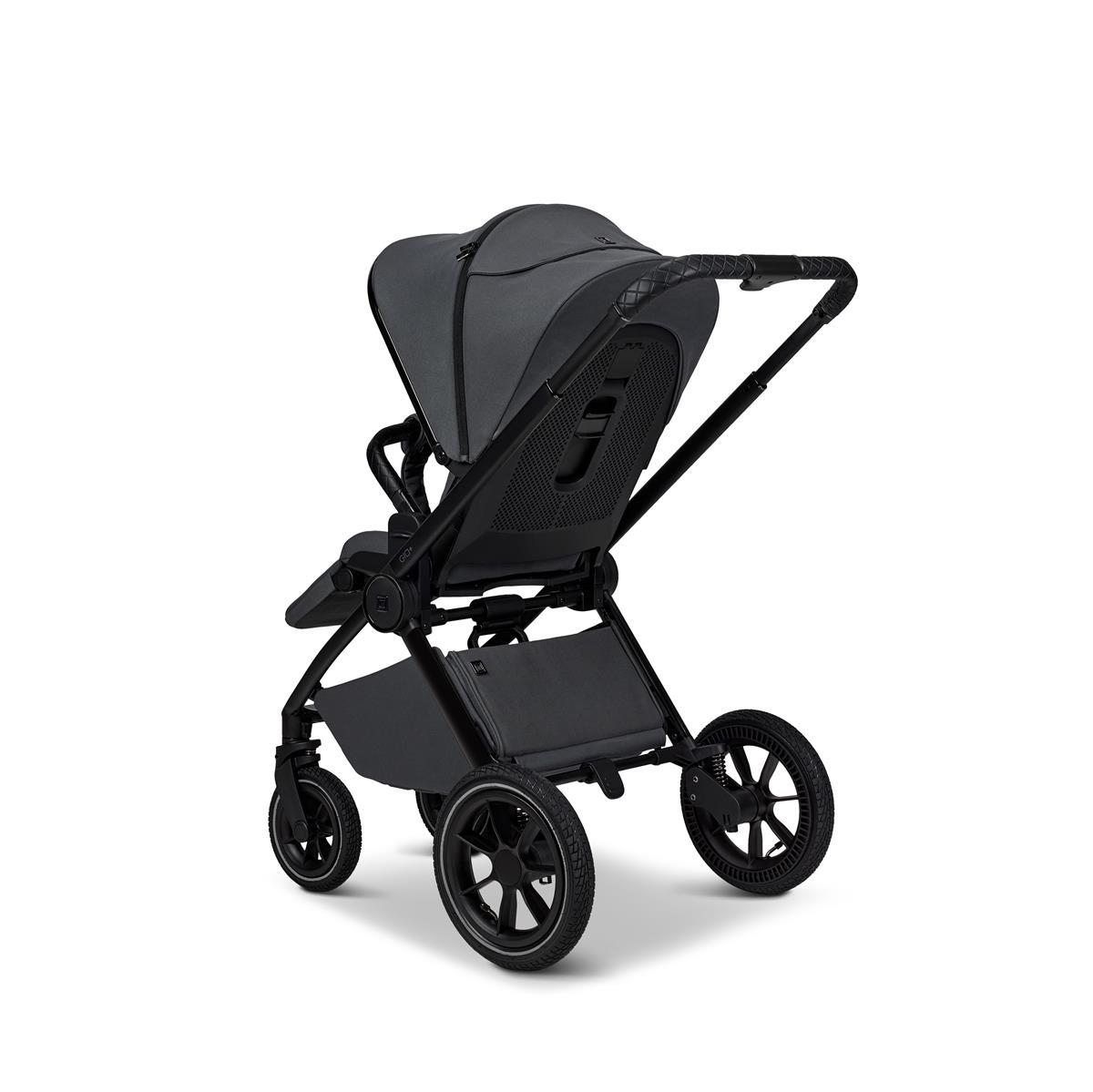 Moon PIÙ Kinderwagen SET anthra / matt