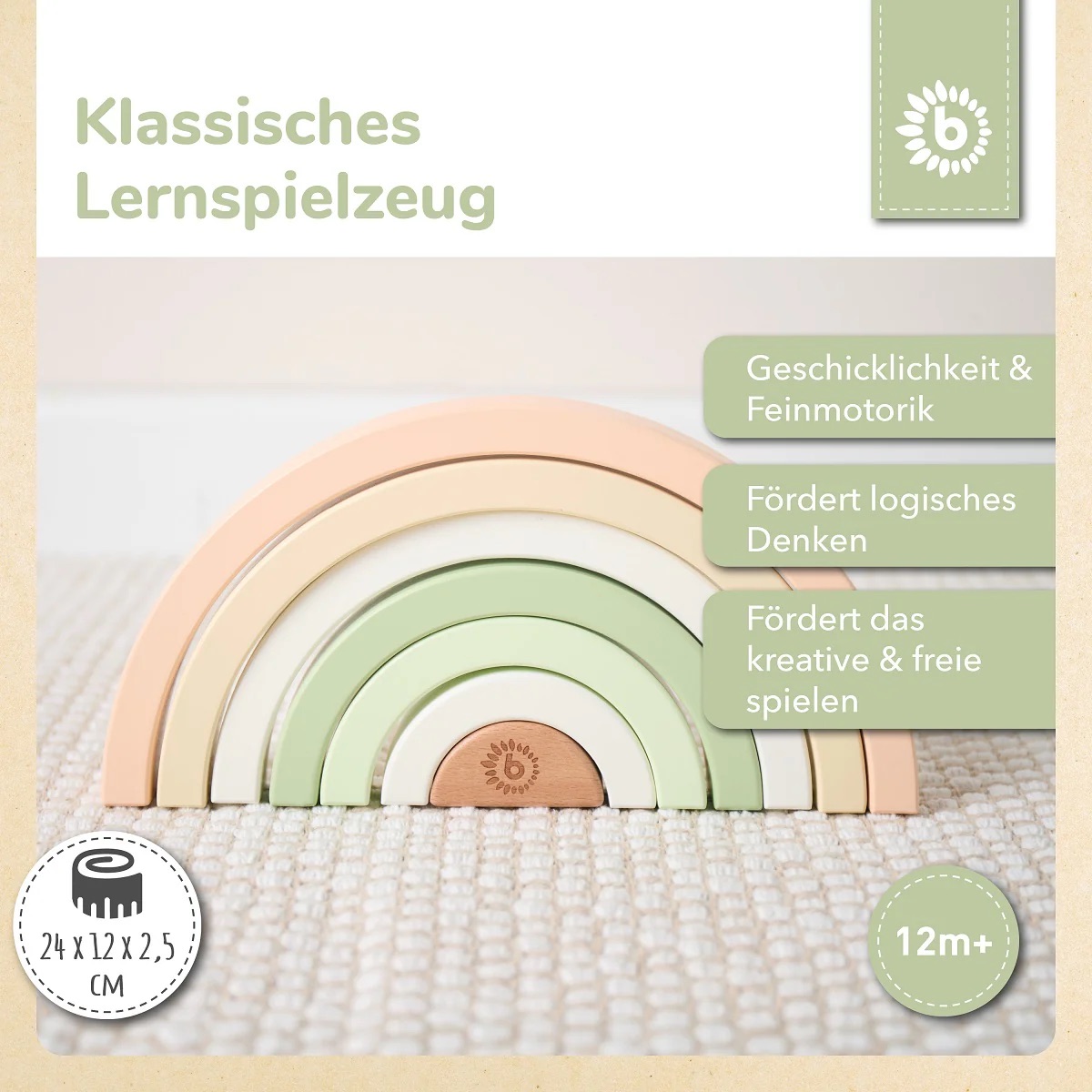 bieco Spielwaren Regenbogen Hase Fine