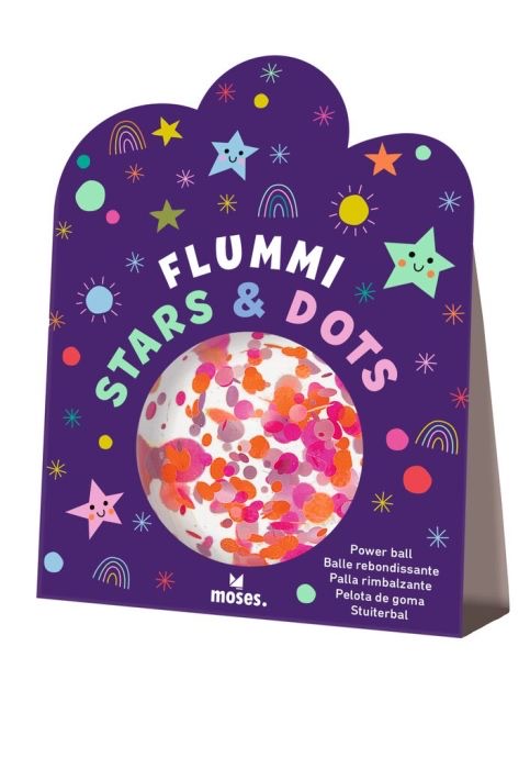 moses Flummi Stars & Dots Konfetti Rosa