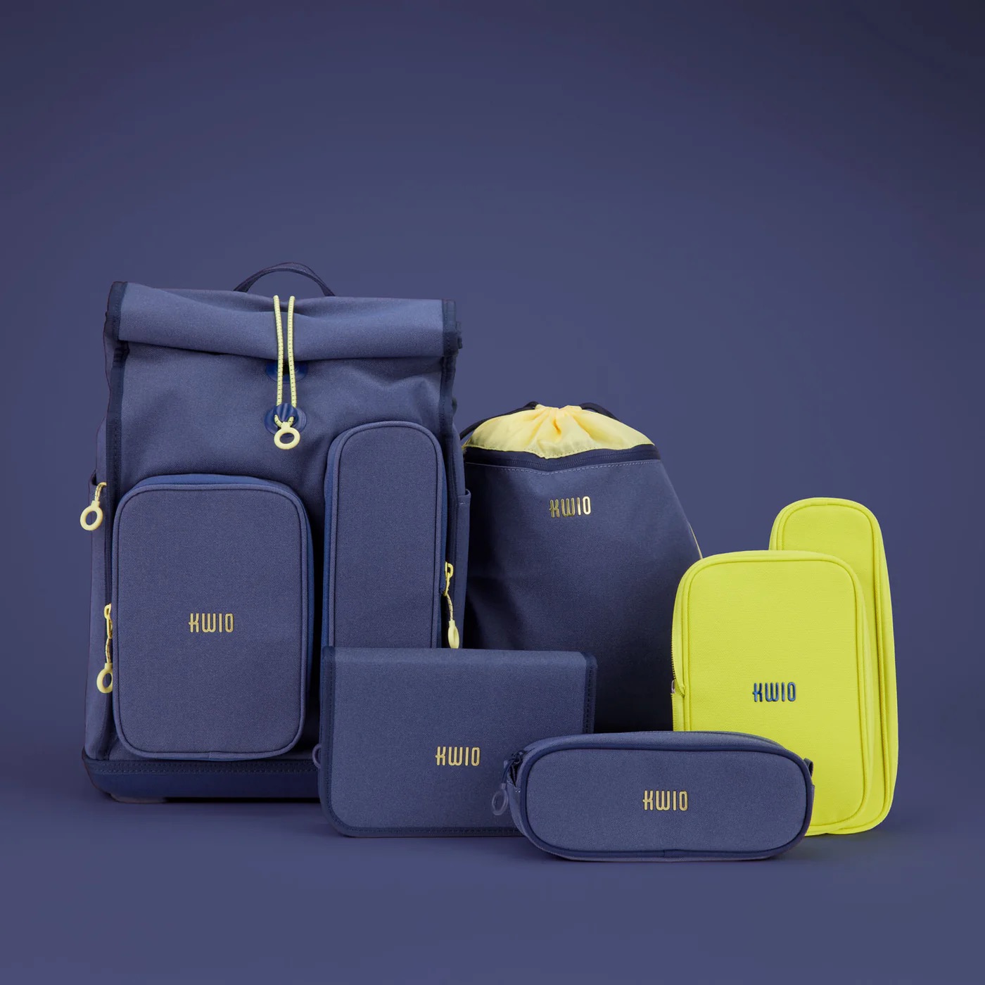 Kwio BAGG Schulranzen-Set Polar