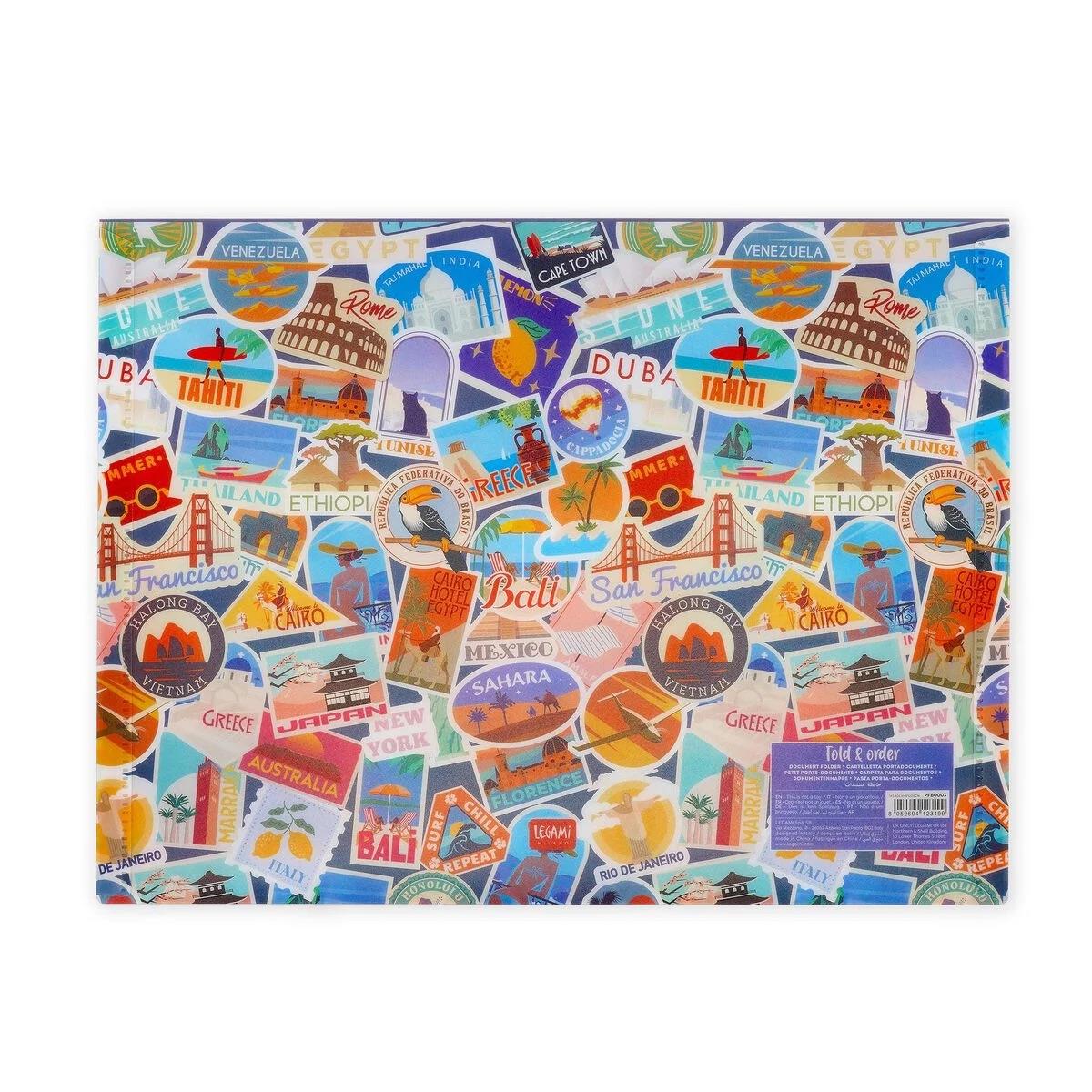 Legami Dokumentenmappe - Fold & Order Travel Stickers Legami Dokumentenmappe - Fold & Order Travel Stickers