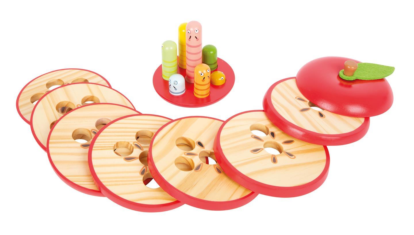 small foot Lernspiel Logisteck Apfel Rot