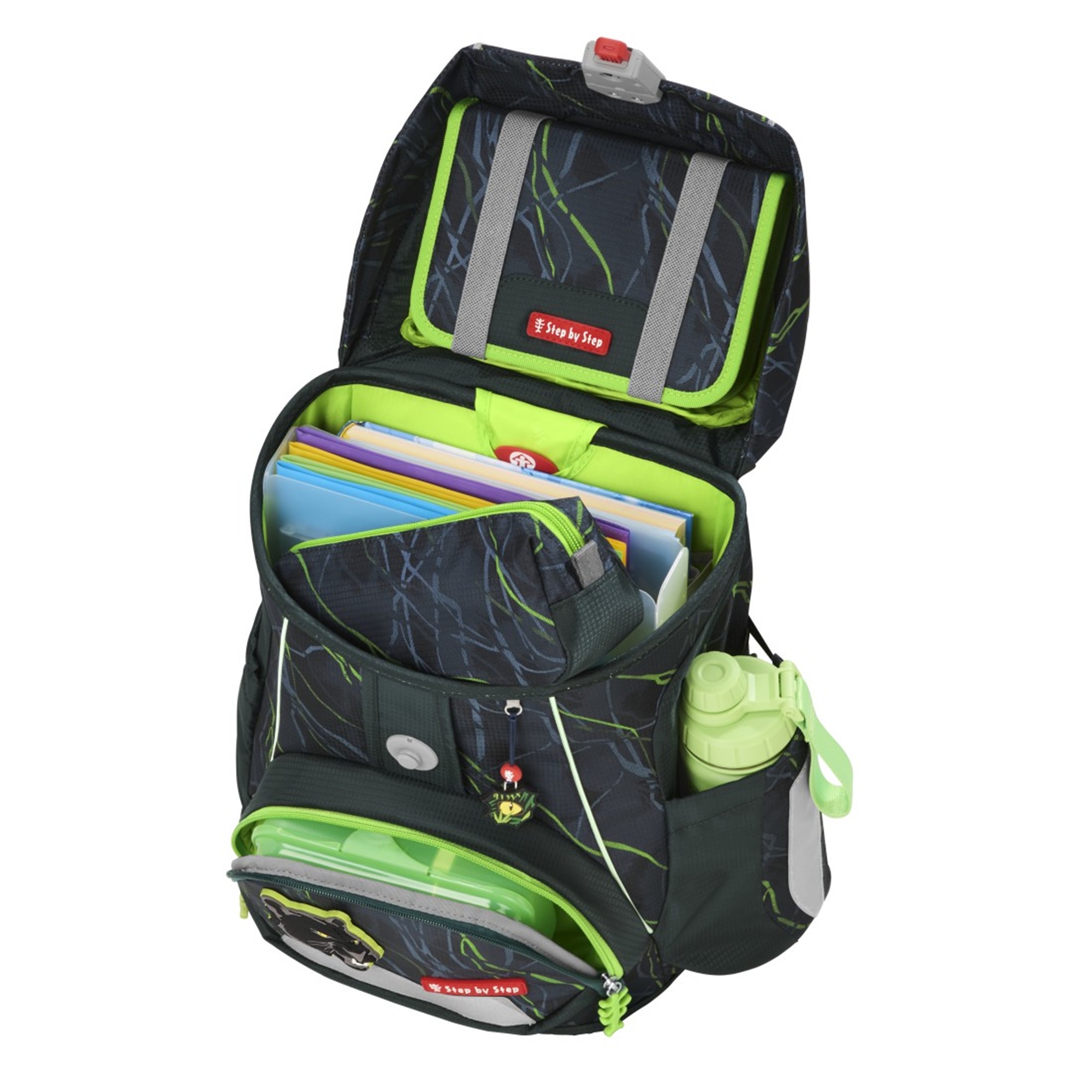 Step by Step Fit Schulranzen-Set 5-tlg. Danger Cat Chiko