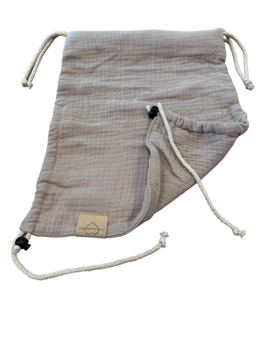 SimpleeBaby Kopfstütze für Tragetücher Musselin Beige