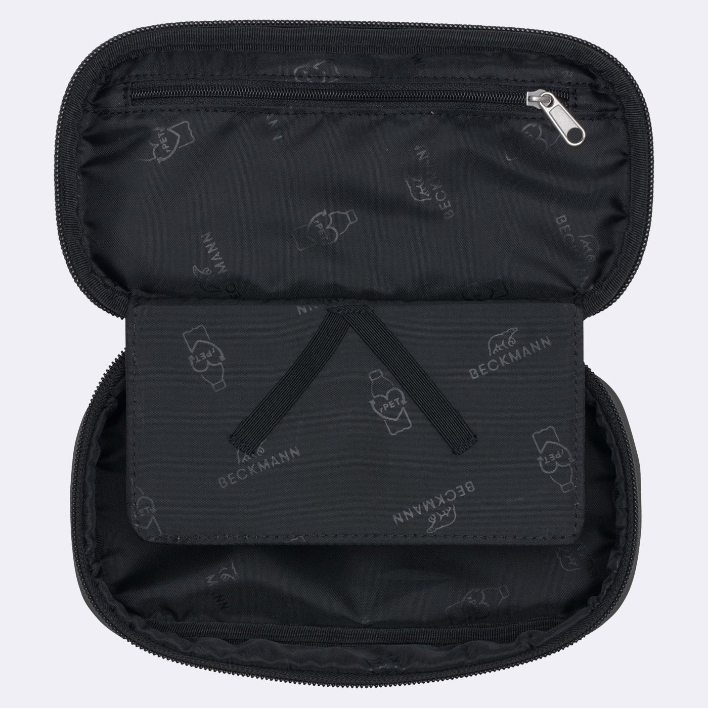Beckmann Ovales Schlamperetui Sport Junior Black Bold Beckmann Ovales Schlamperetui Sport Junior Black Bold