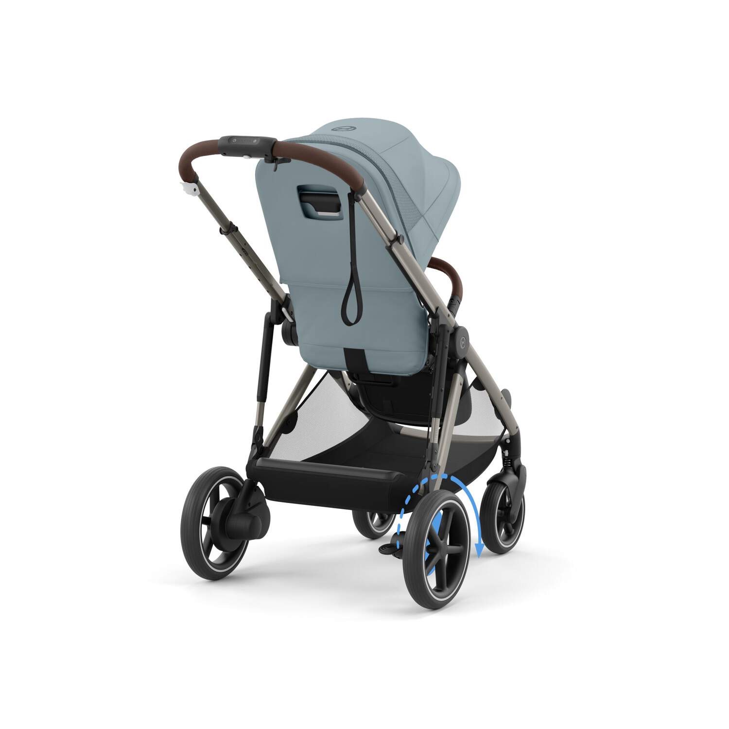 Cybex e-Gazelle S Kinderwagen Stormy Blue (Taupe Frame) Cybex e-Gazelle S Kinderwagen Stormy Blue (Taupe Frame)