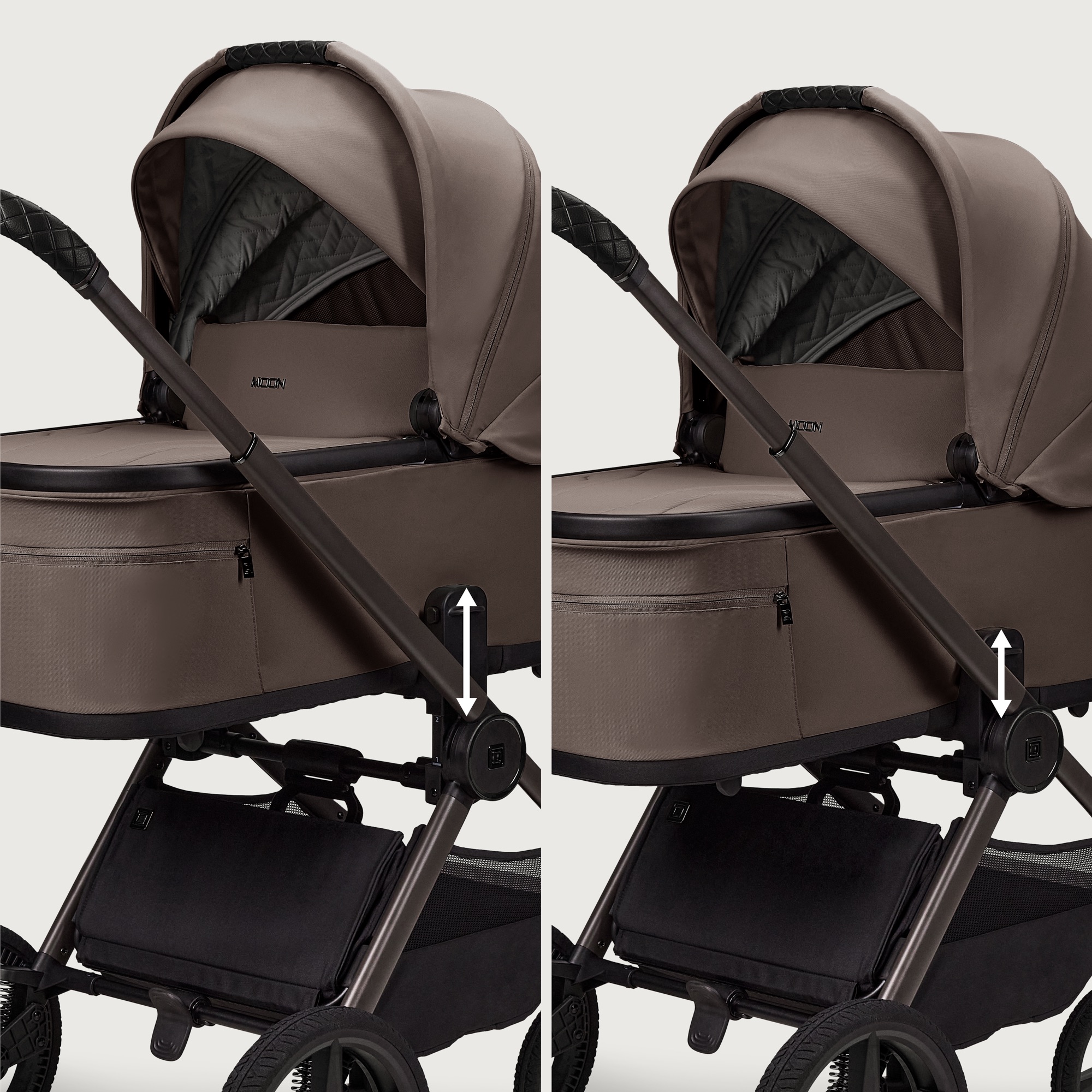 Moon GIO 2.0 Fold Kinderwagen-Set cognac
