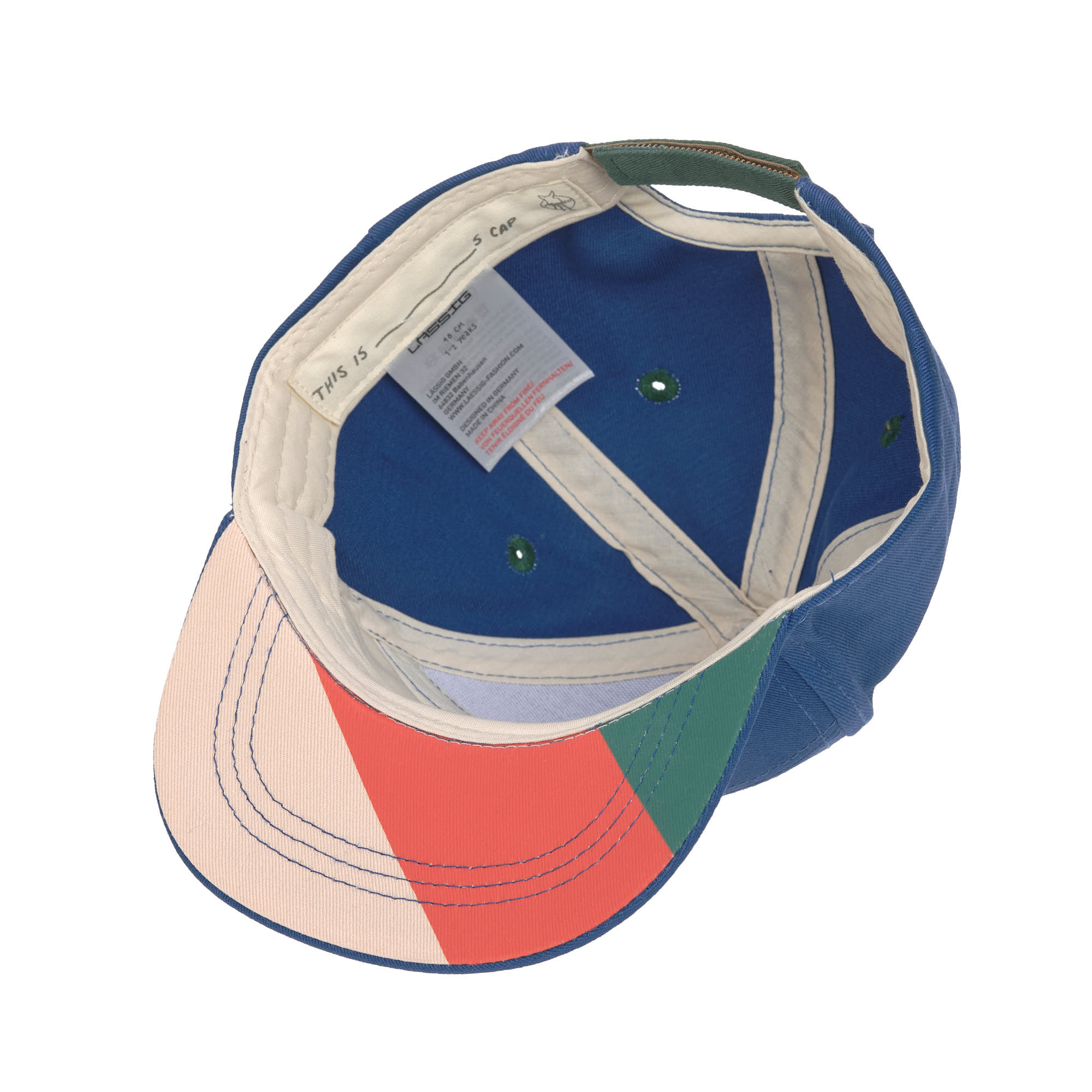 Lässig Basecap Kinder 48 (1-2 Jahre) Little Gang, Smile Blau