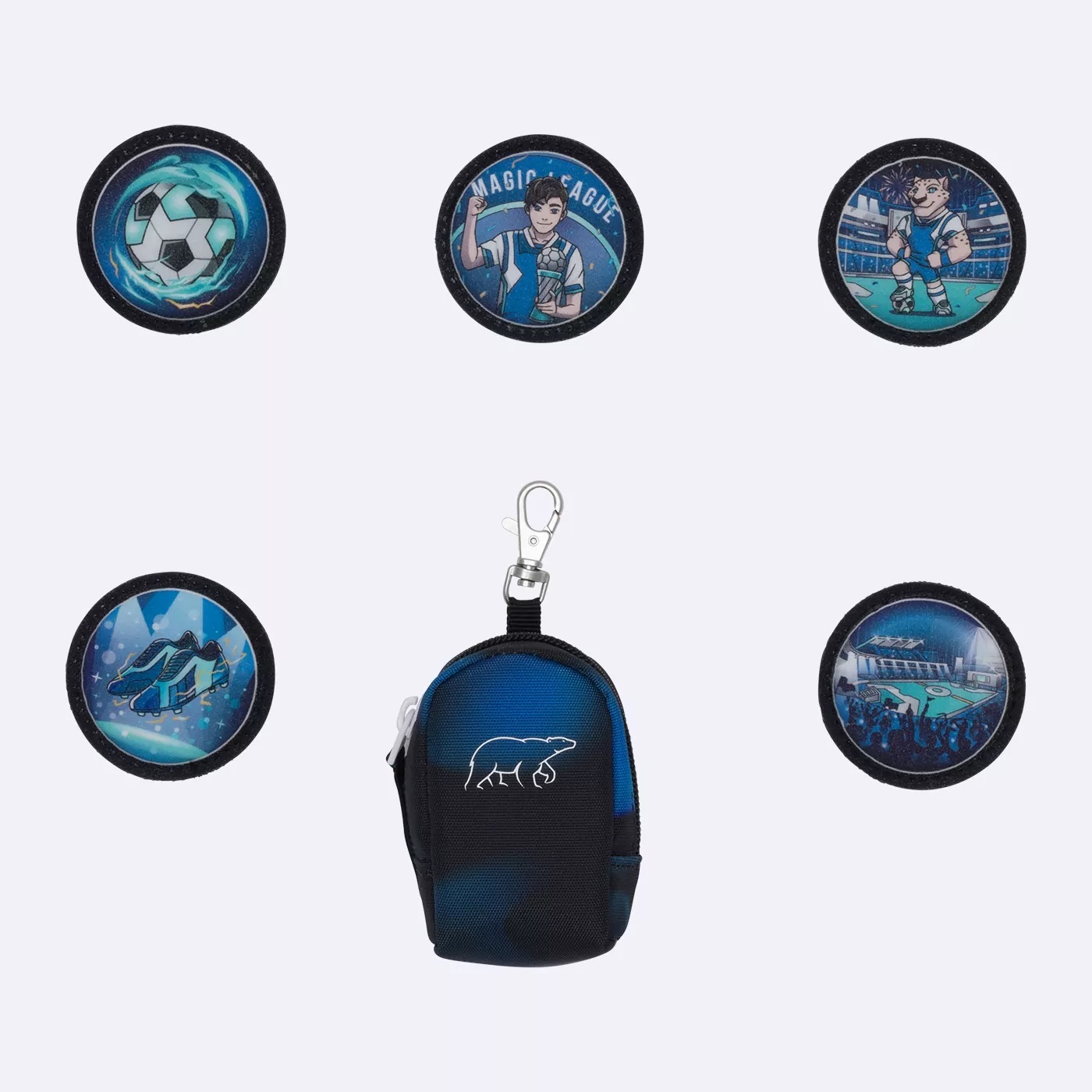 Beckmann Mini Rucksack mit Buttons (Klettis) Set Magic League Beckmann Mini Rucksack mit Buttons (Klettis) Set Magic League
