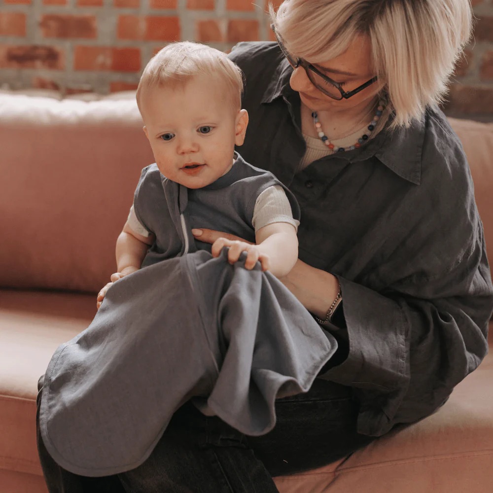 Emma & Noah Leinen Schlafsack 0,5 TOG 60 cm Essential Blau Emma & Noah Leinen Schlafsack 0,5 TOG 60 cm Essential Blau
