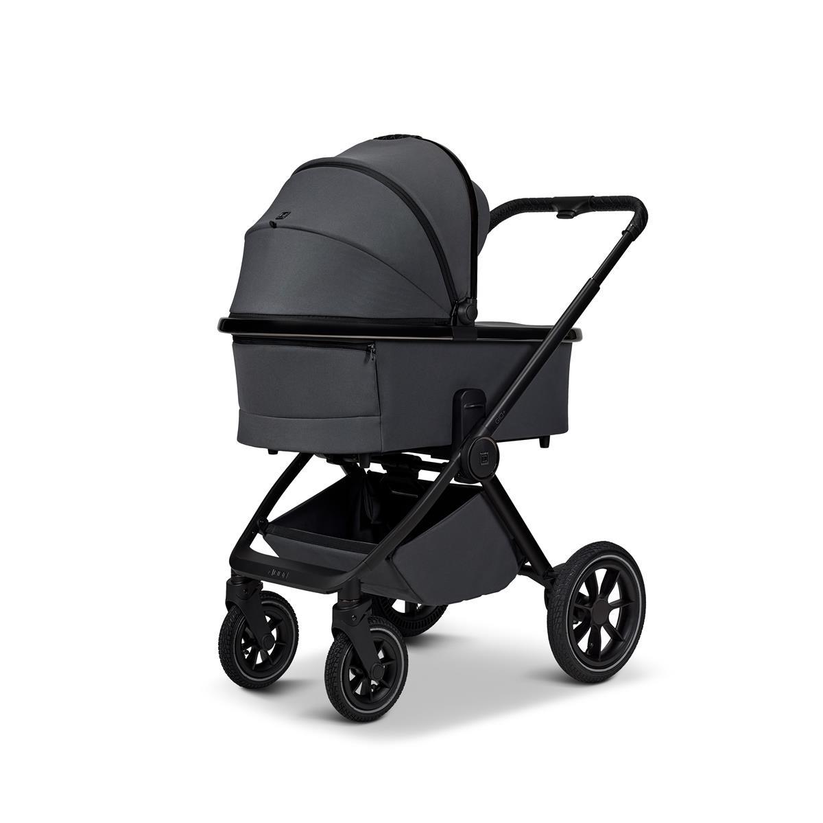 Moon PIÙ Kinderwagen SET anthra / matt