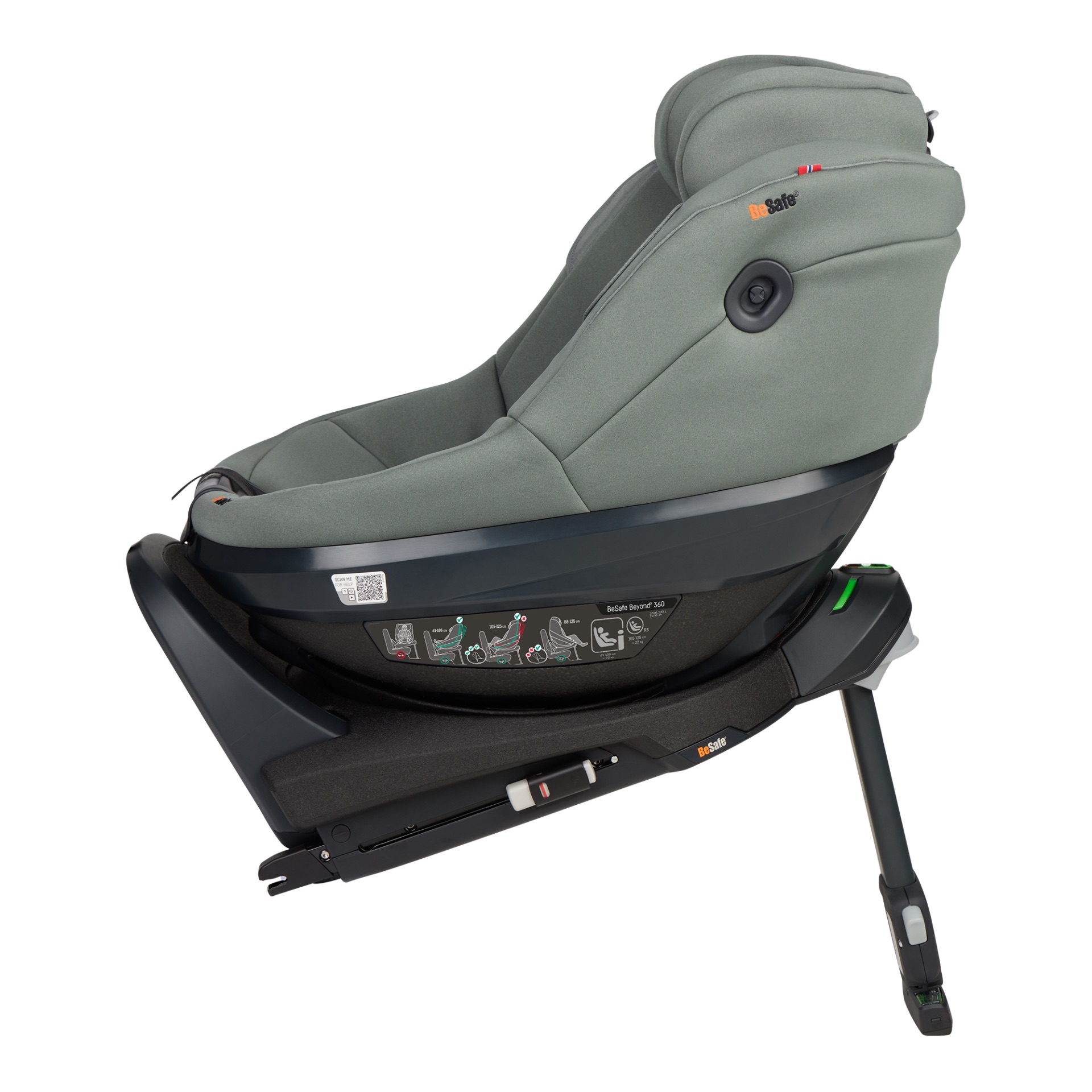 BeSafe Beyond2 180 Reboarder Meadow Green SoftBreeze