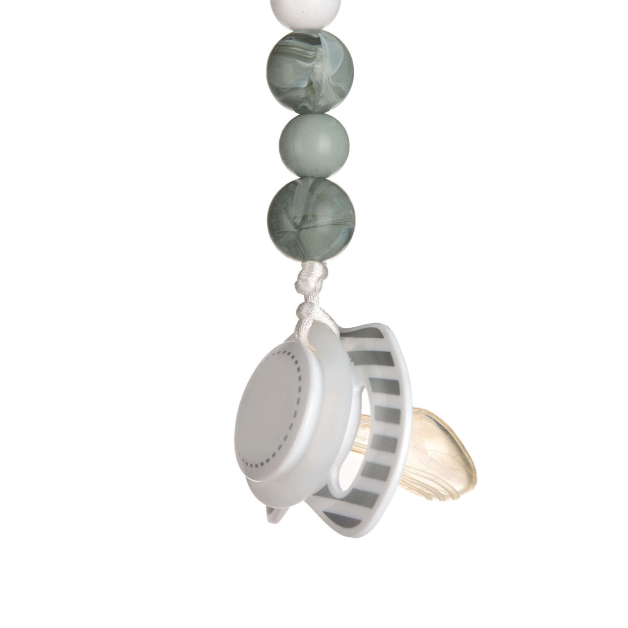 Lässig Schnullerkette - Little Chums Katze Grau