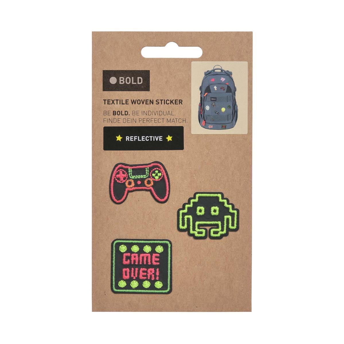 1205025098_6.jpg Lässig Bold Textil woven Sticker Gamer