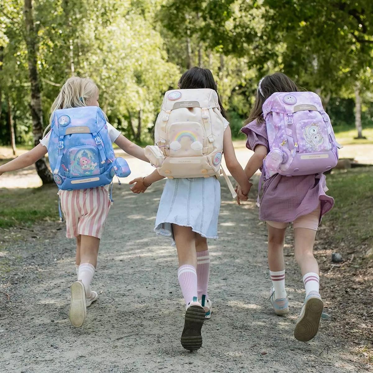 Beckmann Schulrucksack-Set Active Air FLX 6-teilig Yellow Heart