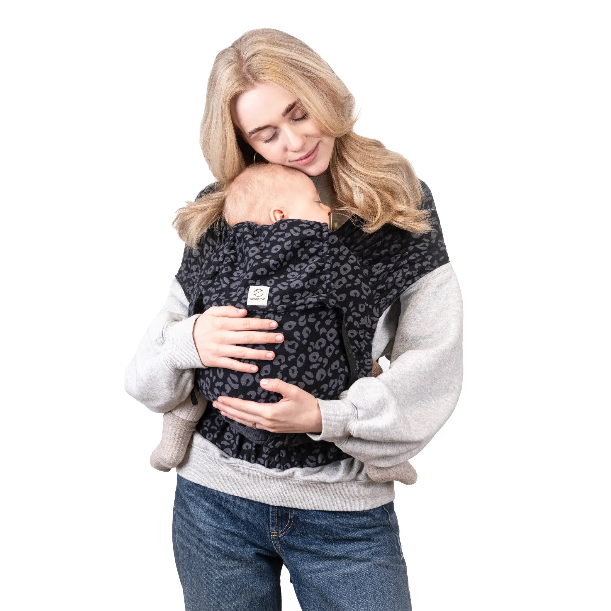 cocoo·me® Helium Babytrage Wrapconversion (50 - 98 cm / 12 Kilo) Leo schwarz