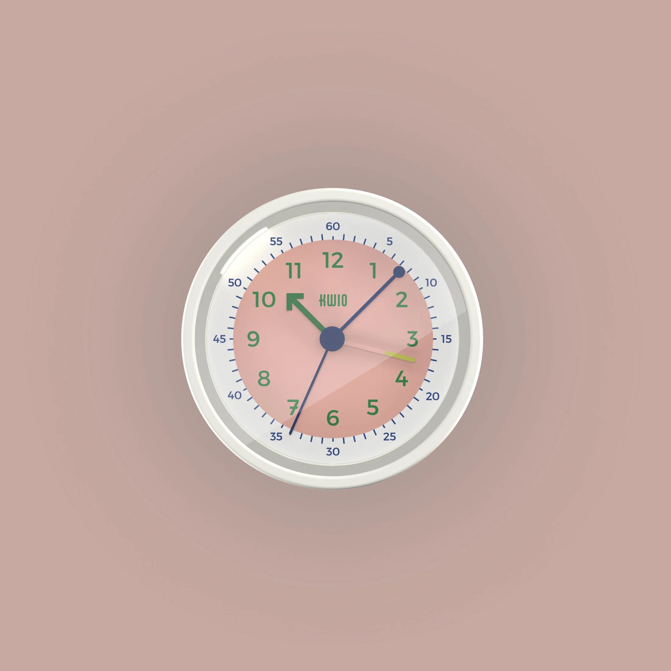 KWIO Wecker RRING Powder Rosa