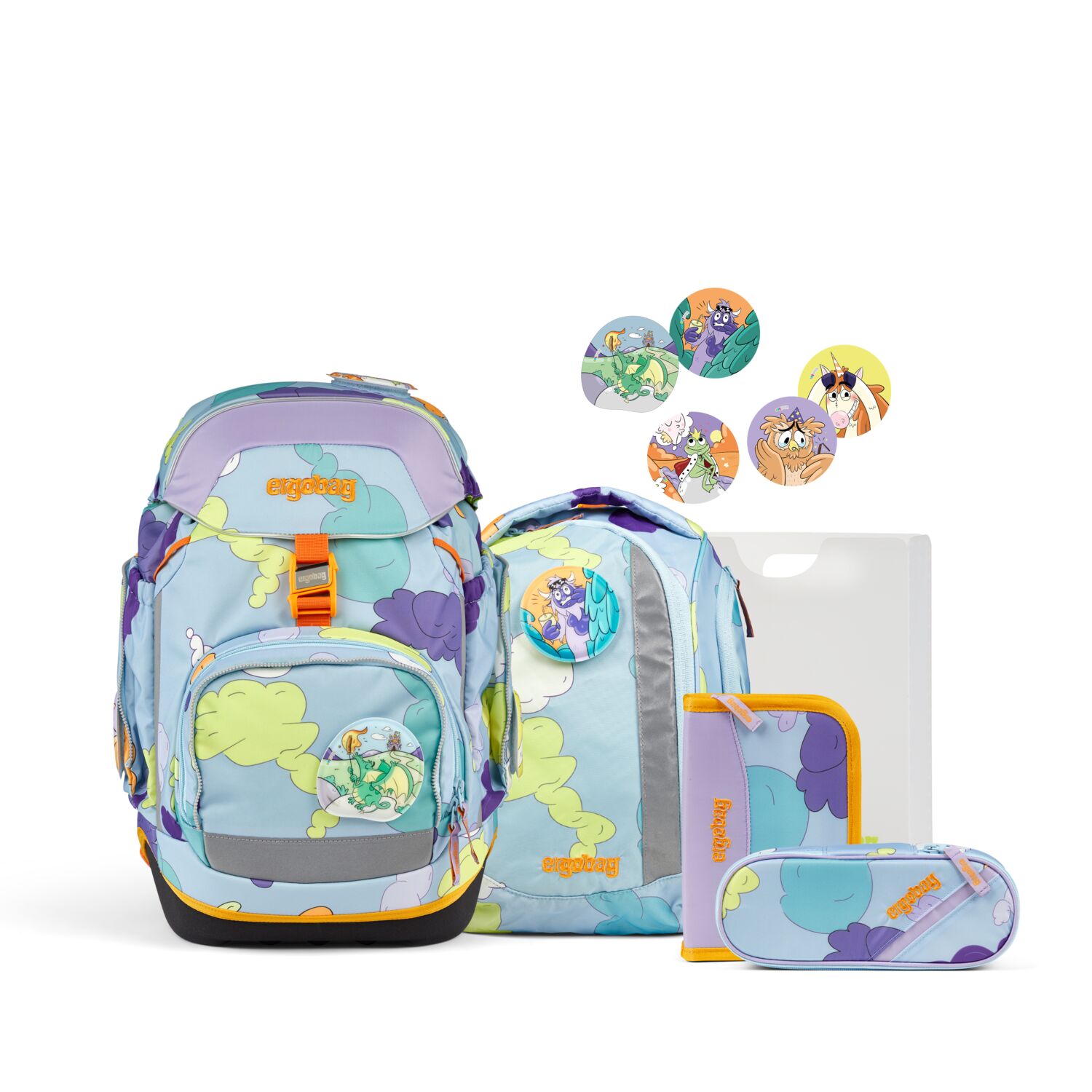 ergobag Schulranzen-Set Pack COMIC ADVENTURE EDITION TagträumBär ergobag Schulranzen-Set Pack COMIC ADVENTURE EDITION TagträumBär