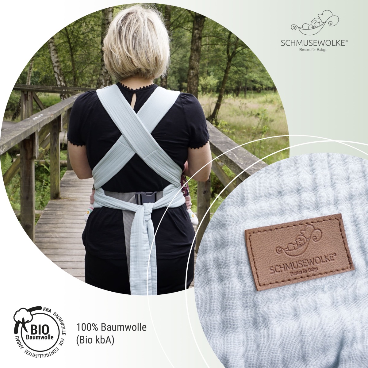 Schmusewolke Aurora Halfbuckle (50 - 86 cm / 12 Kilo) Breeze