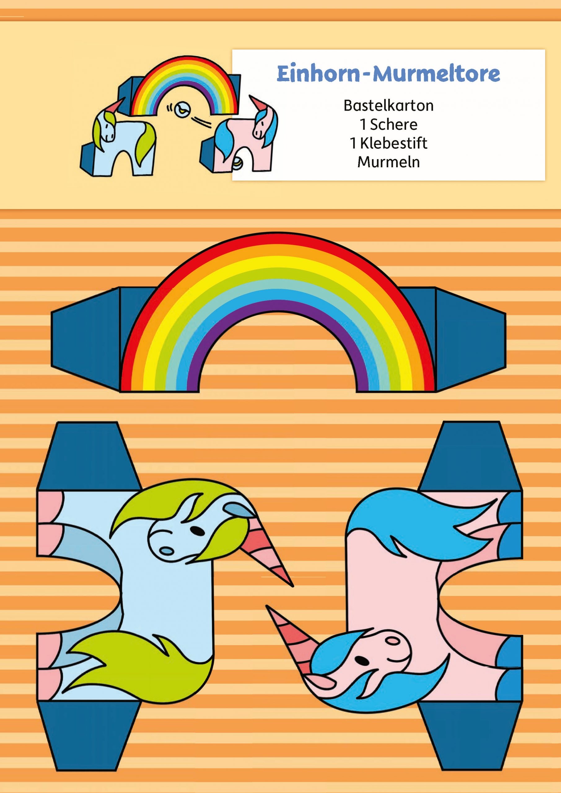 Hauschkaverlag Lass uns basteln - Bastebuch ab 5 Jahre Einhörner