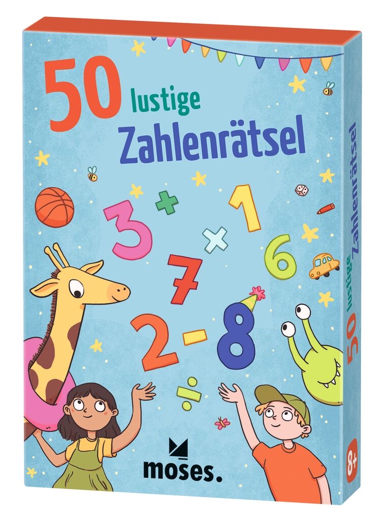 moses 50 lustige Zahlenrätsel Kartenset