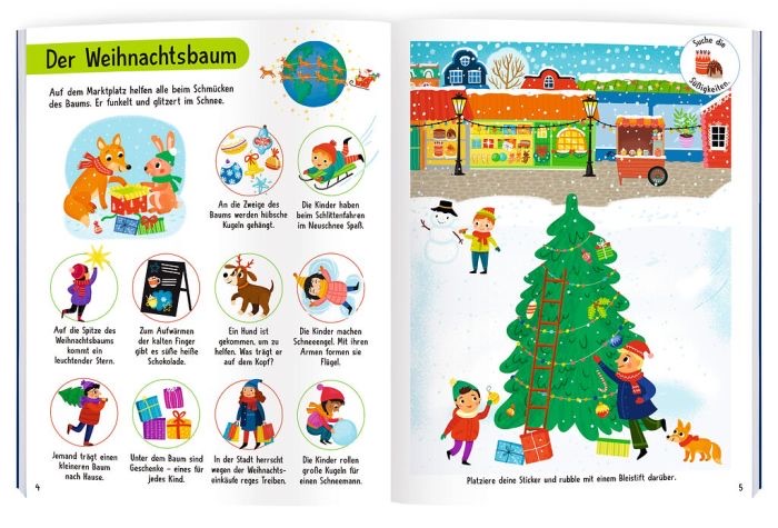 moses Mein magisches Rubbelsticker-Buch Weihnachten