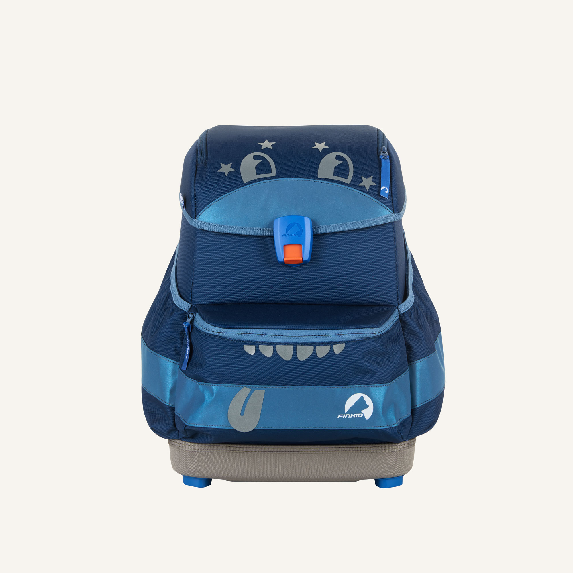 Finkid BUDDY EKO SPORT Schulranzen Set denim/dove