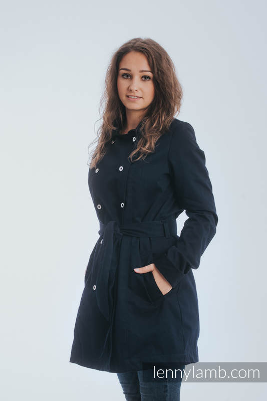 Lenny Lamb Tragejacke Trenchcoat - M (38) - schwarz