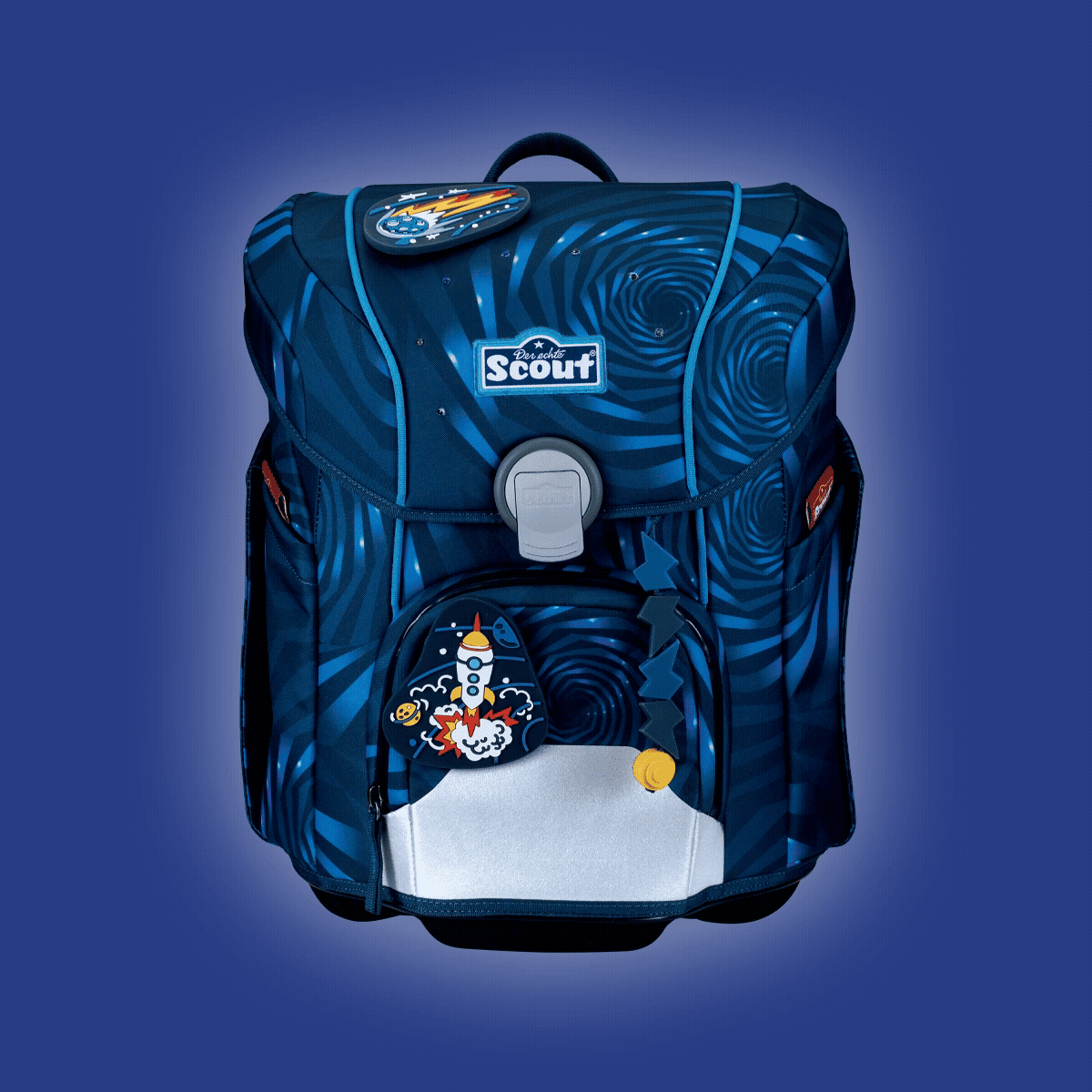 Scout Micro Schulranzen-Set 4-tlg. LED Rocket Rider