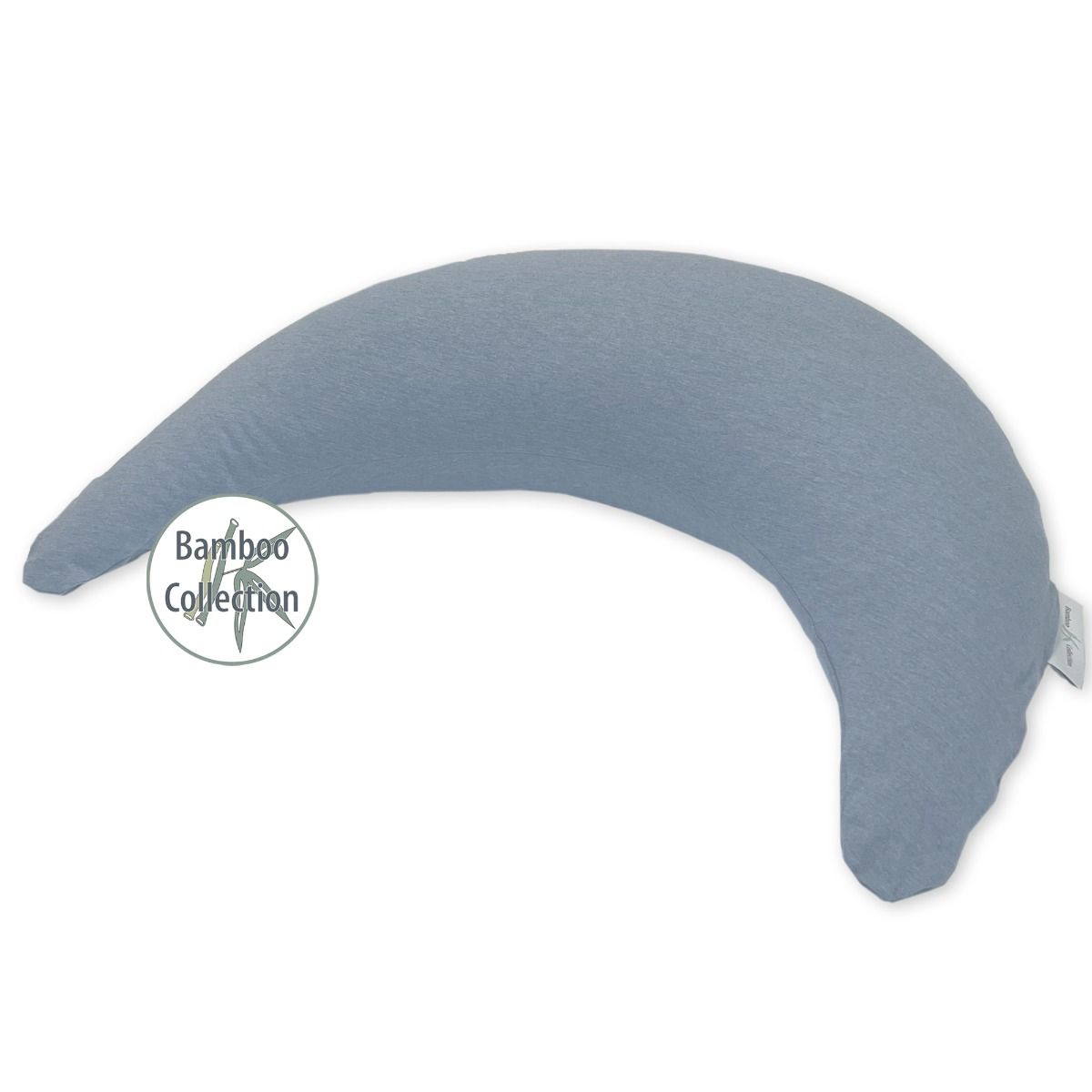 Theraline Stillkissen Bambusmond Melange Blau-Grau