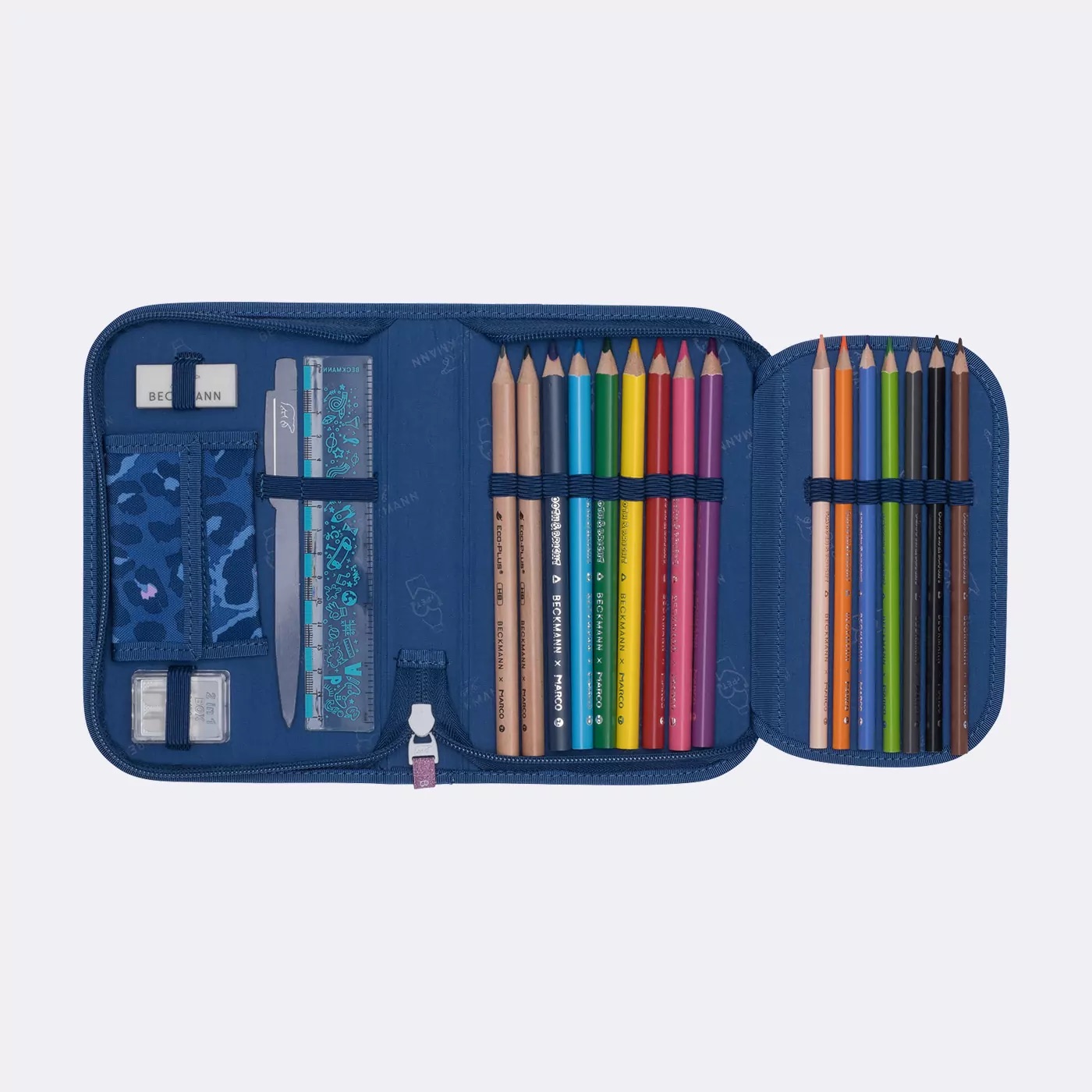 Beckmann Schulrucksack-Set Active Air FLX 6-teilig Cheeta