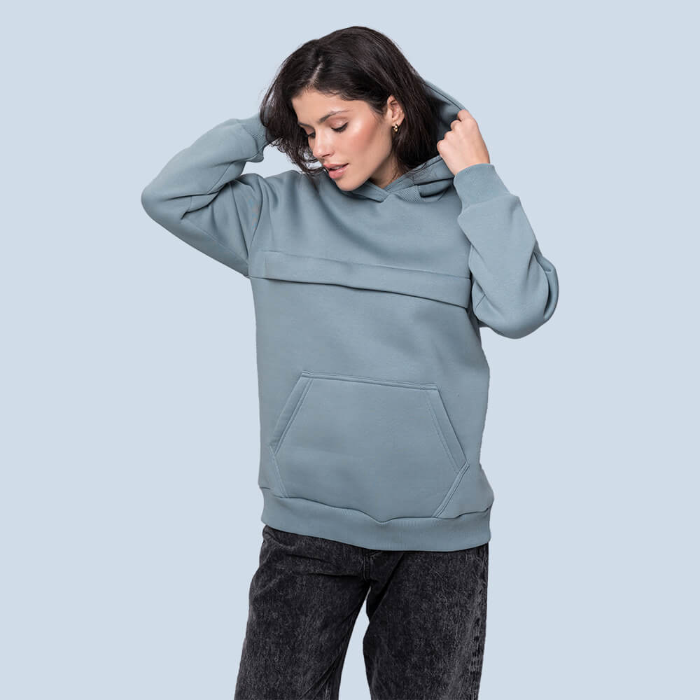 Love & Carry® Umstands- und Stilloversize-Hoodie Eis M