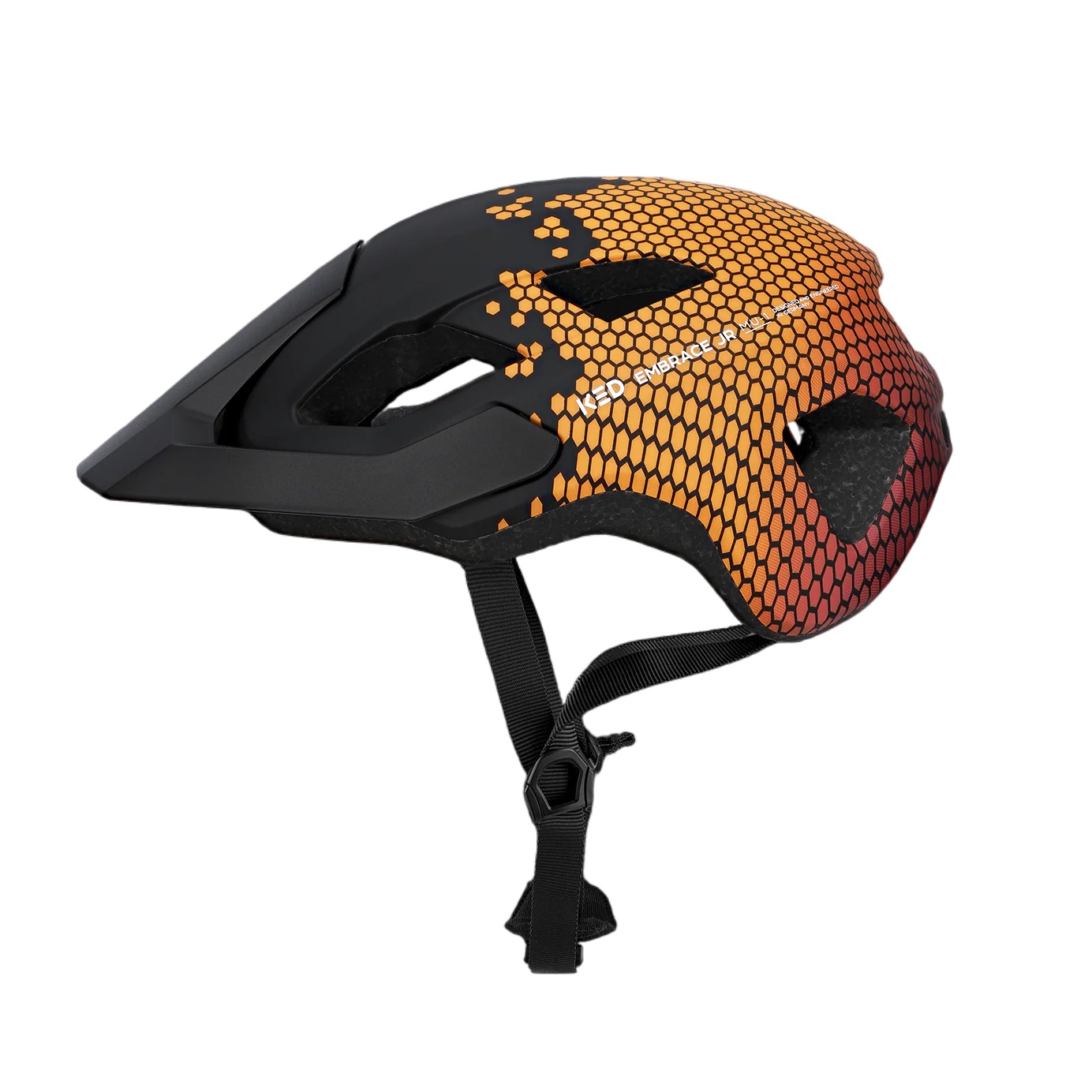 KED Embrace Jr MTB Kinder- und Jugendhelm 52-56 (SM) Black Maroon Red Matt
