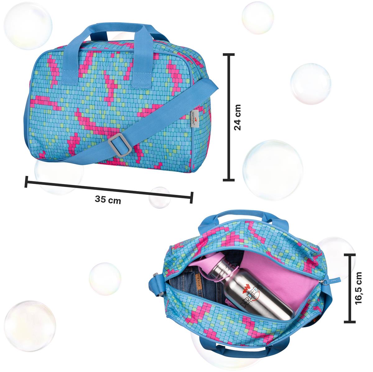 Der Die Das Sporttasche Happy Pixel