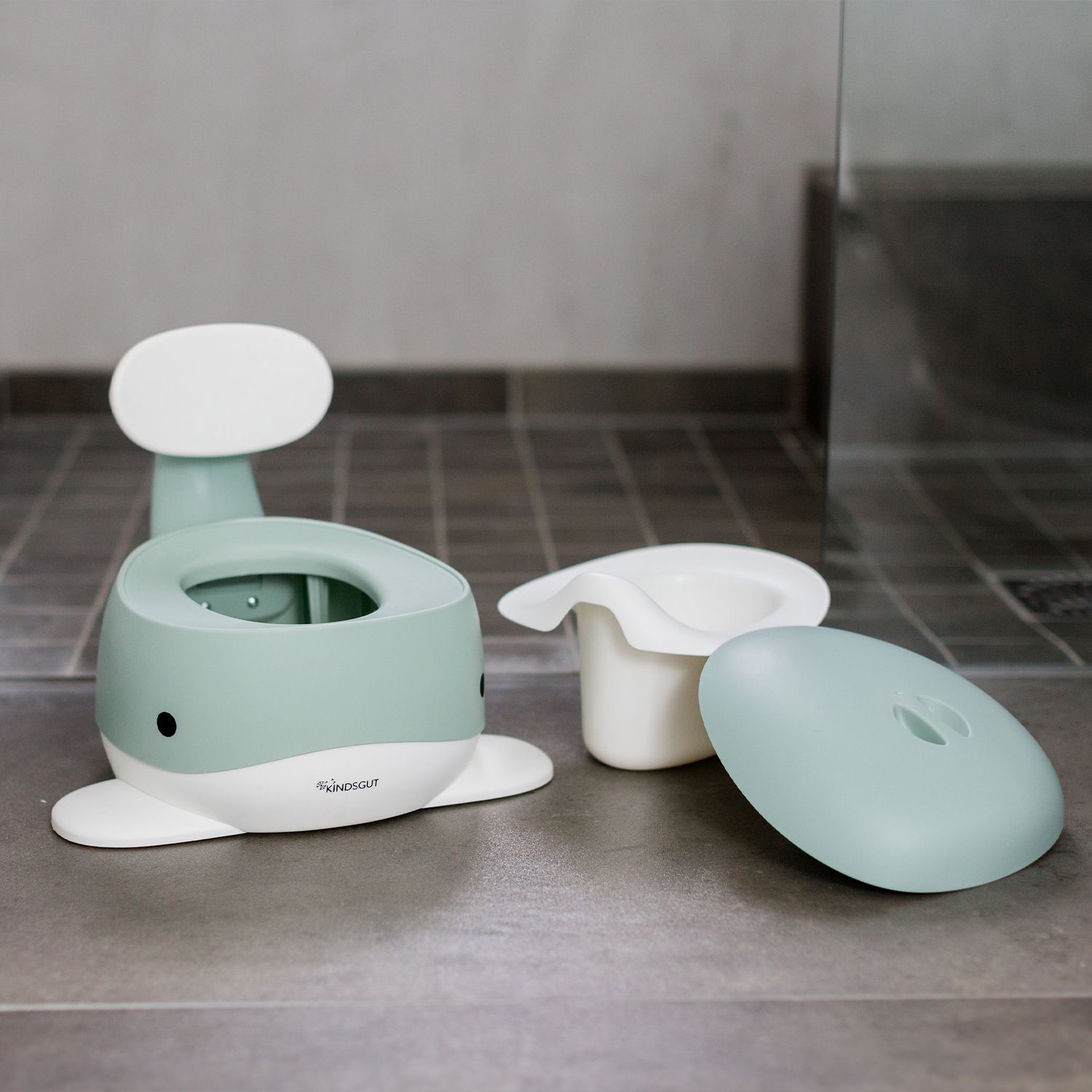 Kindsgut Kindertöpfchen Wal Aquamarin